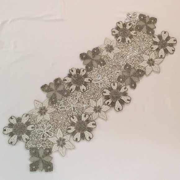 Food Network Other - Snowflake Beaded Table Runner